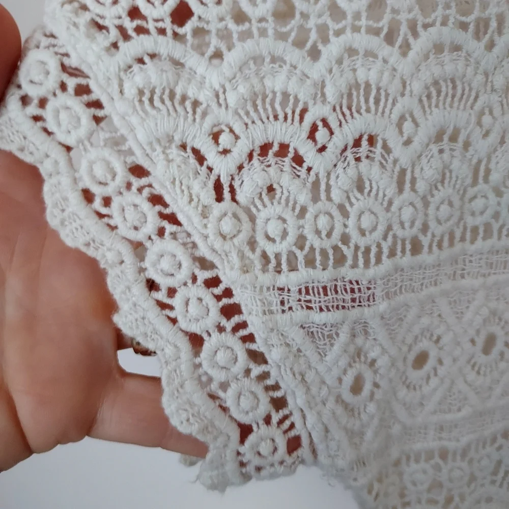 Zara Trafaluc Collection Delicate Embroidered Dolman sleeve eyelet Top Romantic